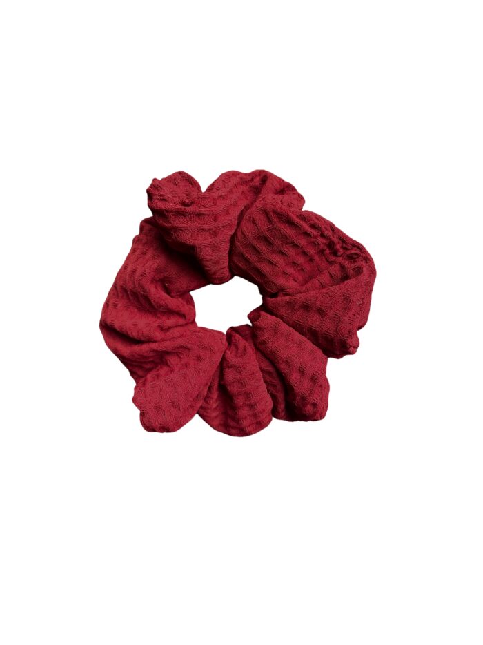 Scrunchie Waffle Vinho